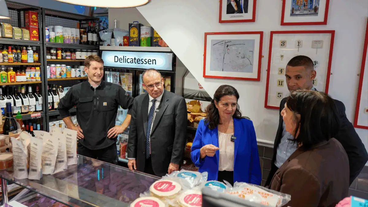 Small Business Commissioner and Small Business Minister at Flock and Herd Butchers in South London, Peckham
