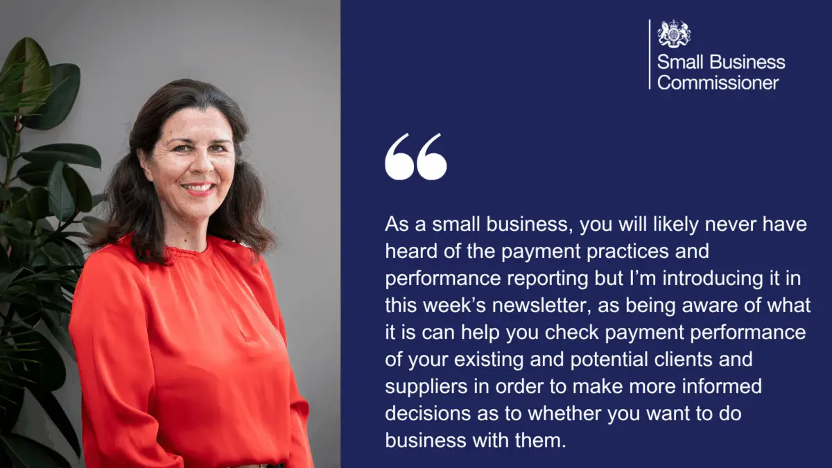 Payment Practices and Performance reporting and how it’s supporting small firms - graphic