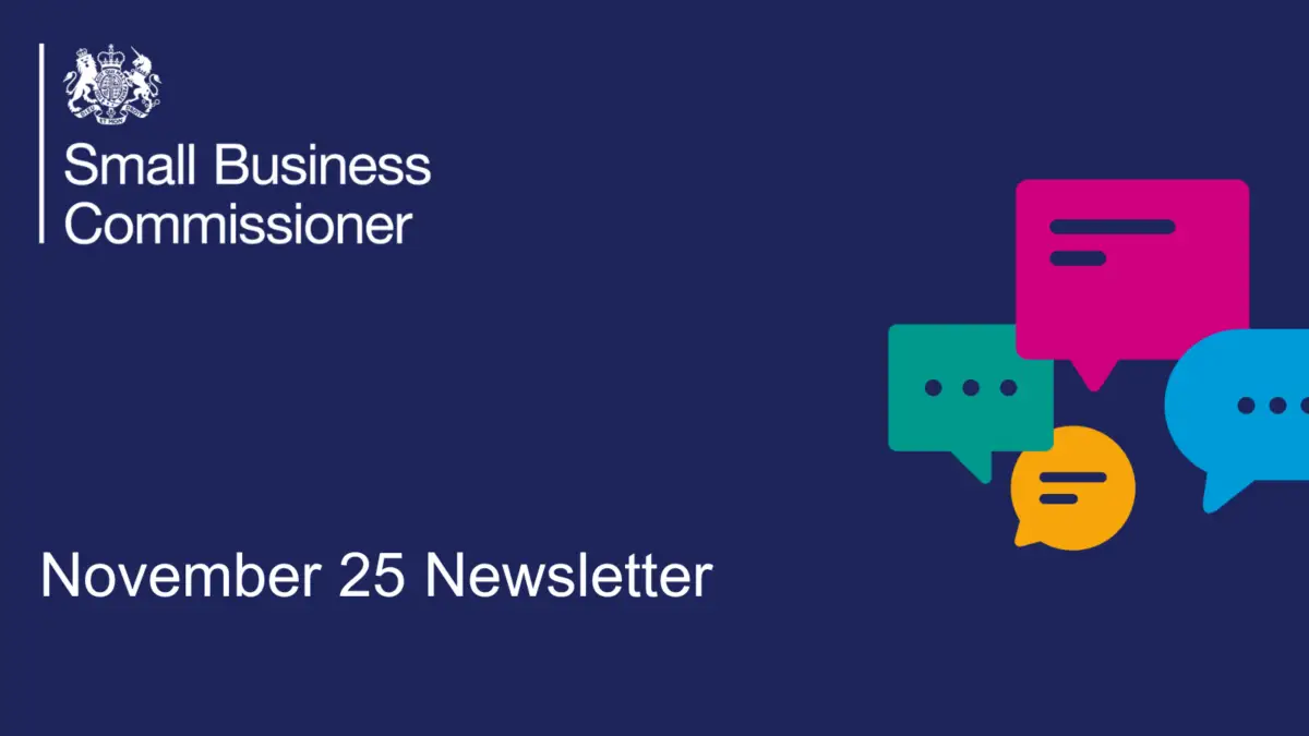 Image reads: November 25 Newsletter