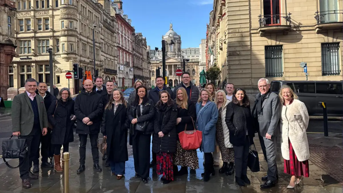 Group shot at San Carlo's Liverpool city centre