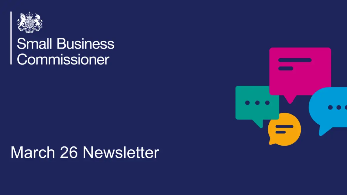 Graphic reads March 26 Newsletter.